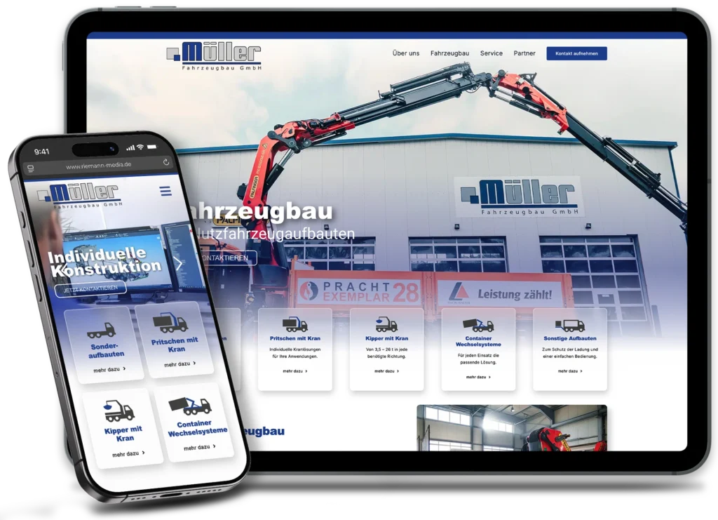 Webseite von Fahrzeugbau Müller
